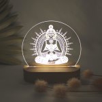 Sanftes LED-Nachtlicht mit spirituellen Motiven