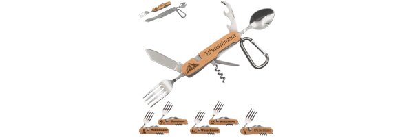 Personalisierte Campingbestecke & Gipfelwerkzeuge für Outdoor, Wandern & Camping