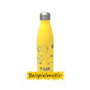 die-veredler Trinkflasche personalisiert gelb soft 500ml...