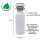 Trinkflasche mit Kinder-Motiven WEISS und deinem Namen personalisiert aus Edelstahl mit Bambusdeckel 500ml