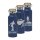 Trinkflasche mit Sport-Motiven BLAU und deinem Namen personalisiert aus Edelstahl mit Bambusdeckel 500ml