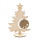 Weihnachtsbaum personalisiert, Höhe 20cm aus Birkensperrholz 3mm mit Glitzeranhänger in verschiedenen Farben
