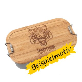 GRAZDesign Brotdose Personalisiert Mit Namen – Hundemotiv Golden Retriever, Blau, 18x12x6 Cm, Lebensmittelecht, Für Schule, Kindergarten, Geschenk