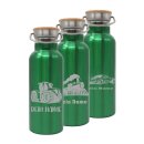 Trinkflasche mit Fahrzeug-Motiven Grün und deinem...