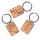 Schlüsselanhänger aus Holz eckig im Metallgehäuse personalisiert mit verschiedenen Sprüchen zum Valentinstag, personalisiertes Hochzeitsgeschenk, Geschenk für Mama, Geschenk für Papa