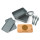 Brotdose mit Namen und Motiv personalisiert, Lunchbox mit Bambusdeckel 2x500ml, Brotdose mit Fächern und Besteckset