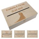 Personalisierte Geldbox Kartenbox Briefbox Hochzeitskartenkiste mit Klappdeckel Box XL zur Hochzeit