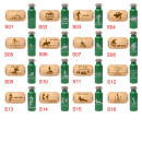 Brotdose und Trinkflasche mit Namen personalisiert im Set, Lunchbox M aus Metall und Isolierflasche aus Edelstahl personalisiert in grün