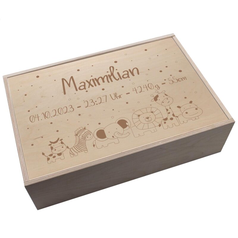 Personalisiertbare Holz-Erinnerungsbox Für Babys ? Produktbild-Vorschau 10