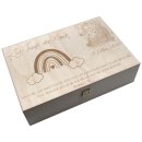Personalisierte Erinnerungsbox Taufbox mit Namen XL Klappdeckel - Josua