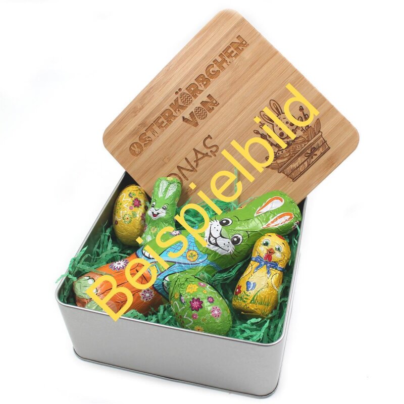 Osterkorb Osternest Osterkeksdose personalisiert mit Namen