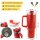 Tumbler Trinkbecher mit Strohhalm 1.18L 40OZ Thermobecher mit Griff hält kühl oder warm Becher mit Deckel und Strohhalm personalisiert mit Namen Rot