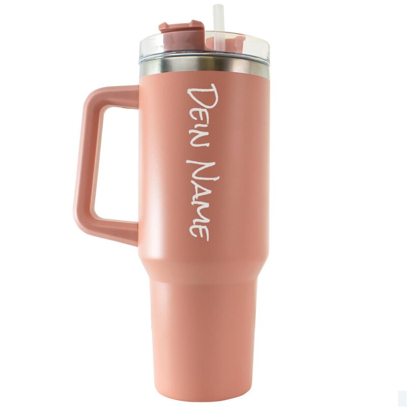 Tumbler Trinkbecher mit Strohhalm 40 OZ personalisiert