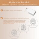 Hand der Fatima Nachtlicht personalisiert Stimmungslicht  Nachttischlampe Meditationslicht Meditiation Lampe Geschenk Esoterik Schlummerlicht mit Name LED-Lampe Achtsamkeit Geschenk Yoga Geschenk