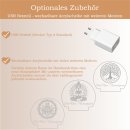 Mandala Nachtlicht personalisiert Stimmungslicht  Nachttischlampe Meditationslicht Meditiation Lampe Geschenk Esoterik Schlummerlicht mit Name LED-Lampe Achtsamkeit Geschenk Yoga Geschenk