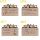 Personalisierter Adventskalender aus Holz – Adventskalender zum Befüllen (KLEIN)