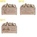 Personalisierter Adventskalender aus Holz – Adventskalender zum Befüllen (KLEIN)