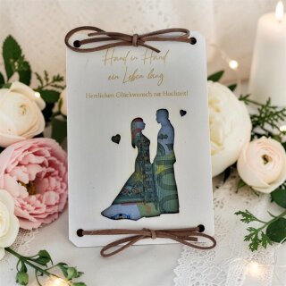 Wunscherfüller Hochzeit aus Holz – Kreatives Geldgeschenk
