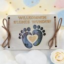Wunscherfüller Willkommen kleines Wunder aus Holz...