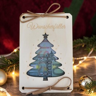 Wunscherfüller Weihnachten Weihnachtsbaum – kreatives Geldgeschenk