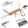 Campingbesteck Anker personalisiert mit Wunschname – Outdoor Besteck Edelstahl & Holz