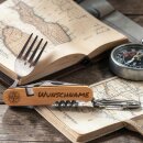 Campingbesteck Kompass personalisiert mit Wunschname...