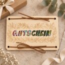 Wunscherfüller Gutschein aus Holz – Kreative...